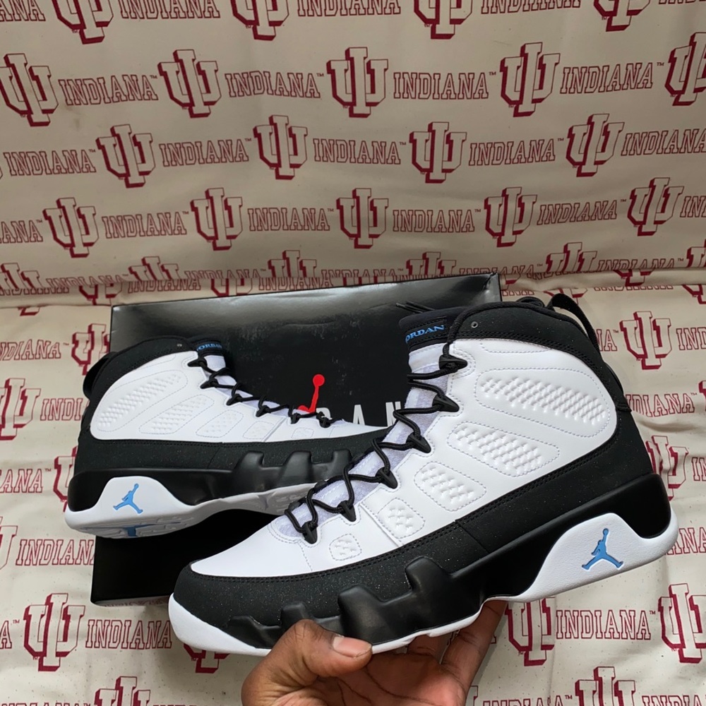 Air Jordan 9 Retro University Blue Size 10 - Picture 2 of 2